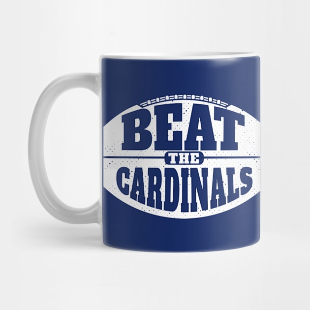 Beat the Cardinals // Vintage Football Grunge Gameday by SLAG_Creative